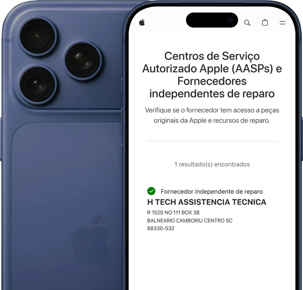 Técnico realizando reparo de celular na loja htech — Balneário Camboriú